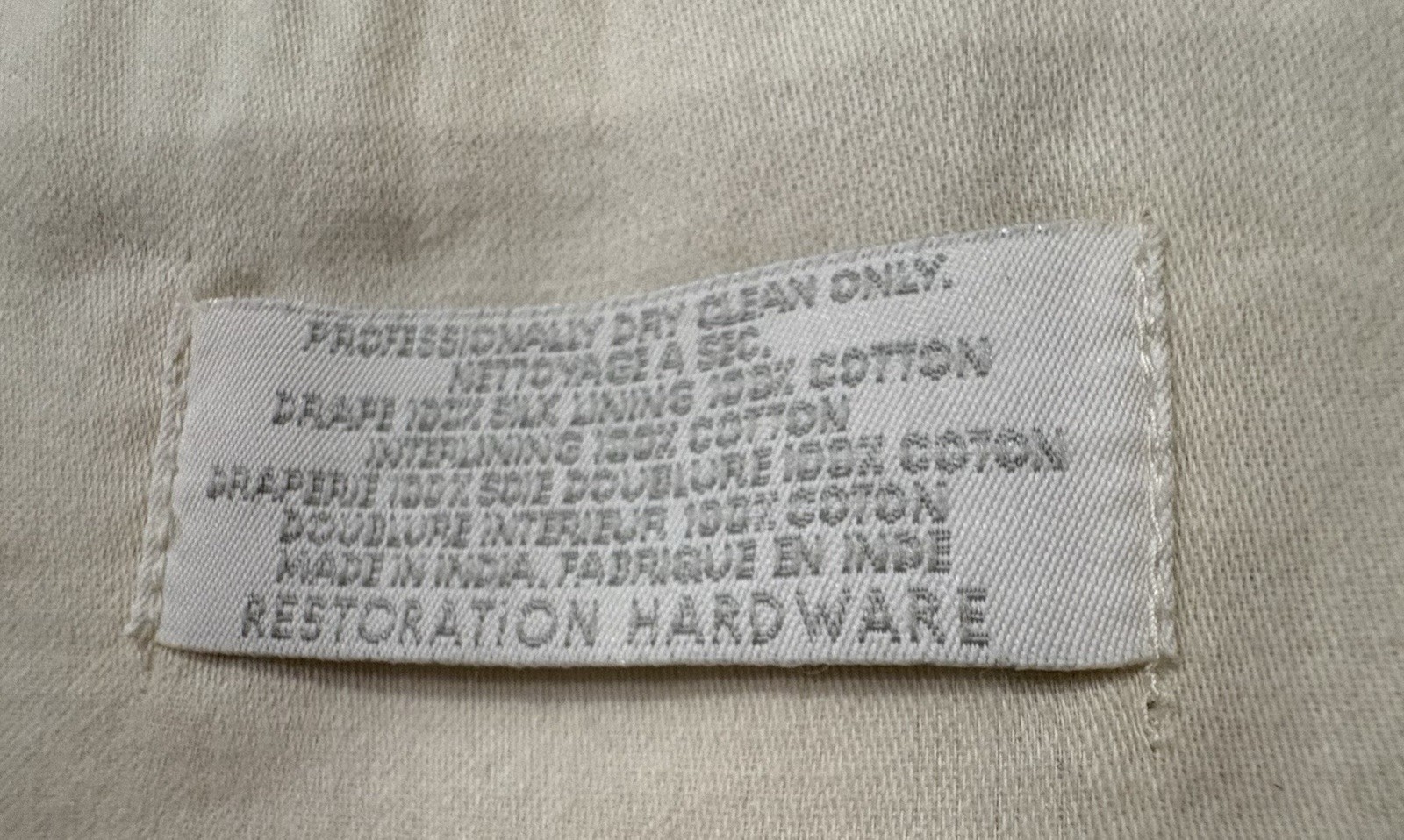 Restoration Hardware Thia Silk CurtainsPleated Interlined Thermal/ Gold/Tan