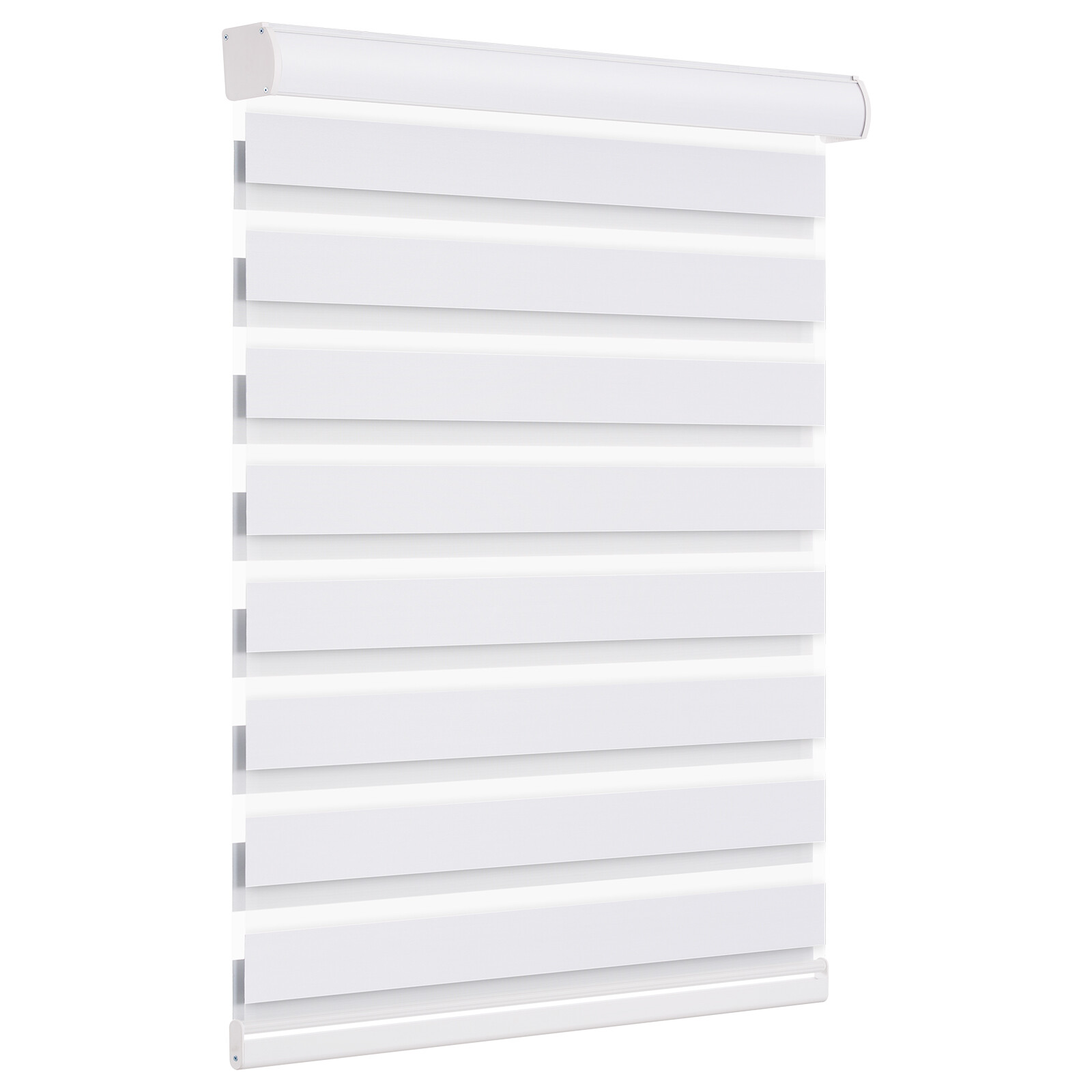 CUSTOM Zebra Dual Roller Blinds Cordless Window Shades Blinds Easy to Install