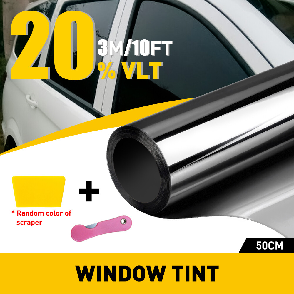 Silver Uncut Roll Window Tint Film 35% VLT 20″ x10’ft Feet Car Home Office Glass