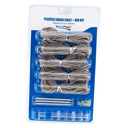 RV Pleated Shade Repair Kit – Restring Kit for Day/Night or Night & Day RV Tan