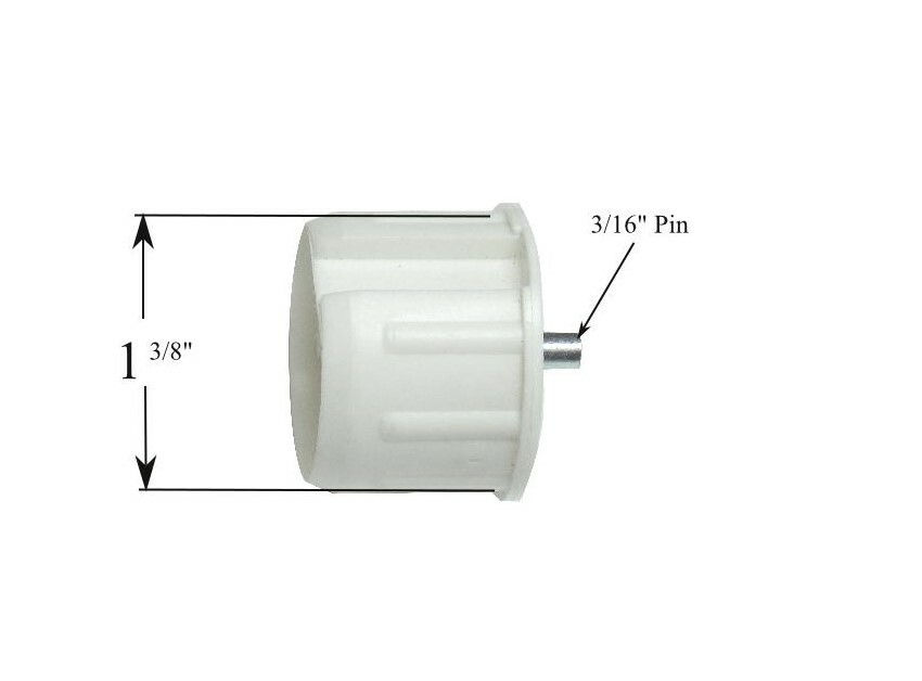 1 3/8 METAL ROLLER Window Shade END PLUG 3/16″ Pin