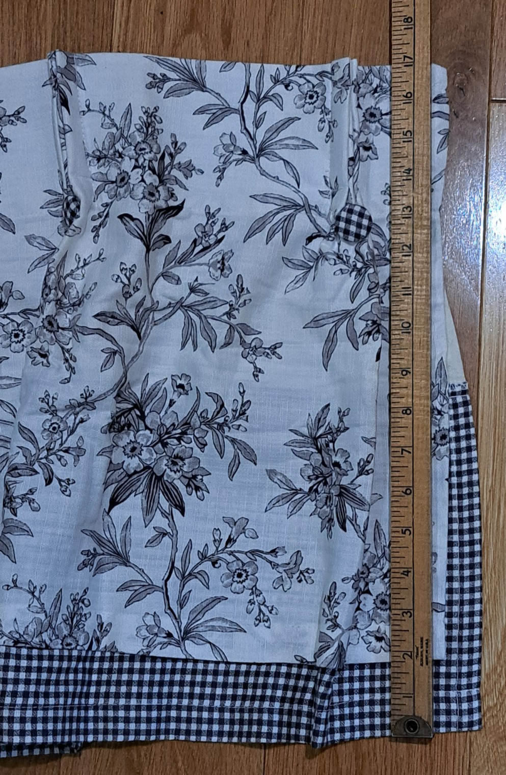 American Living by Ralph Lauren Valance Curtain Floral/Check Cottage Shabby