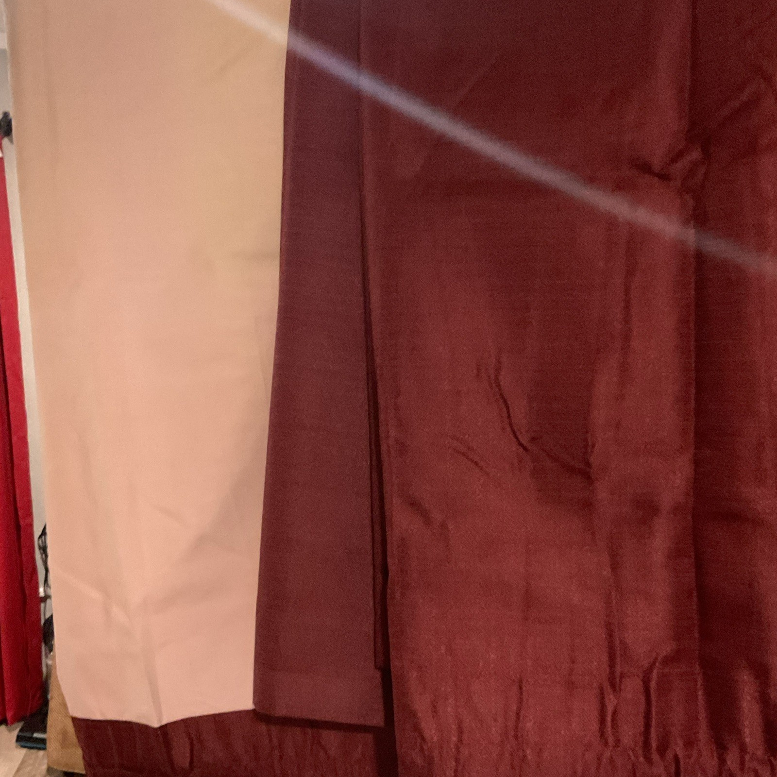 6 Eclipse Samara Red Blackout Rod Pocket Curtain Drapes 42×84 1/2 Solid Polyeste
