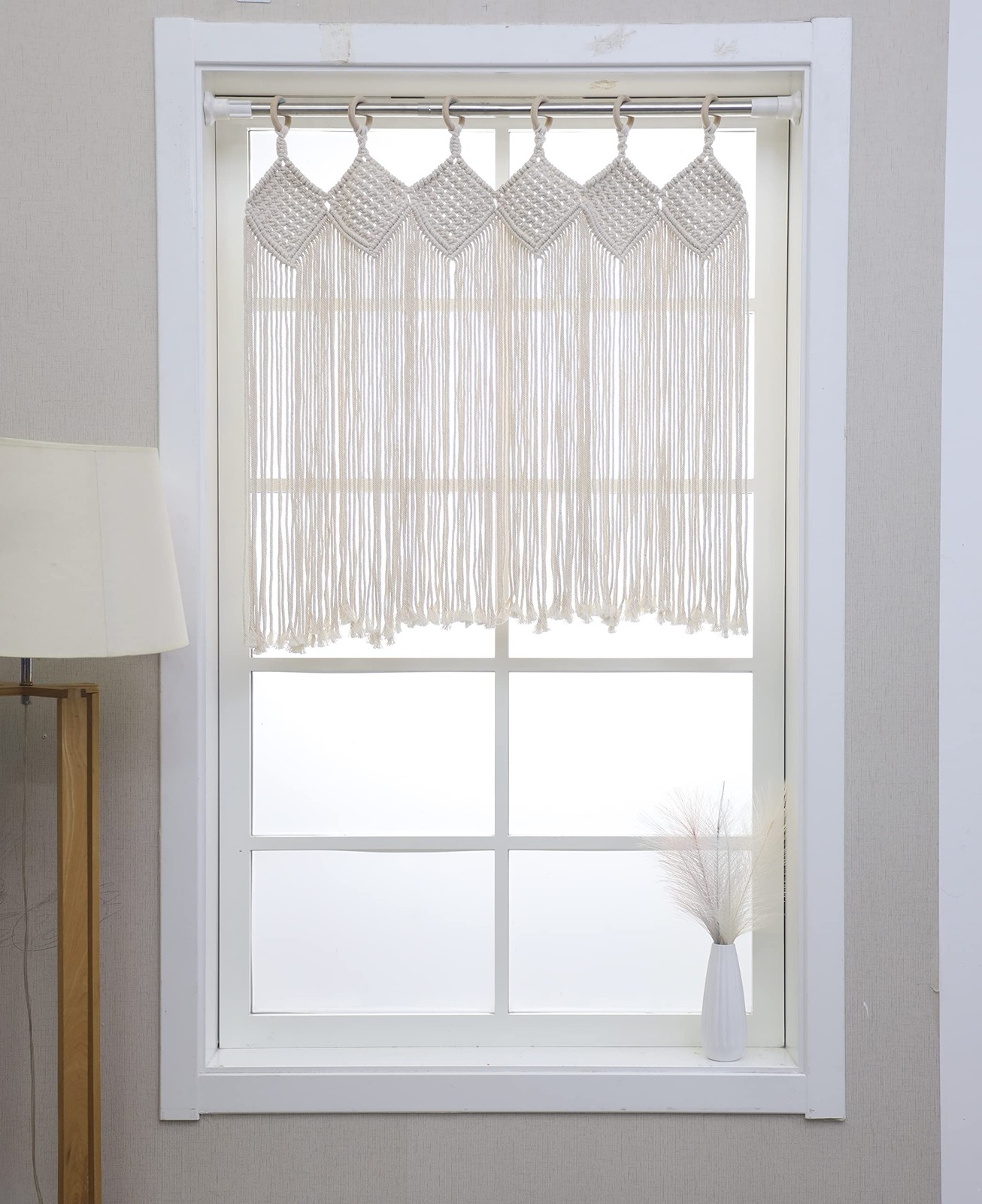 Macrame Curtains/Woven Window Valance/Bohemian Decoration for Apartment Dorm …