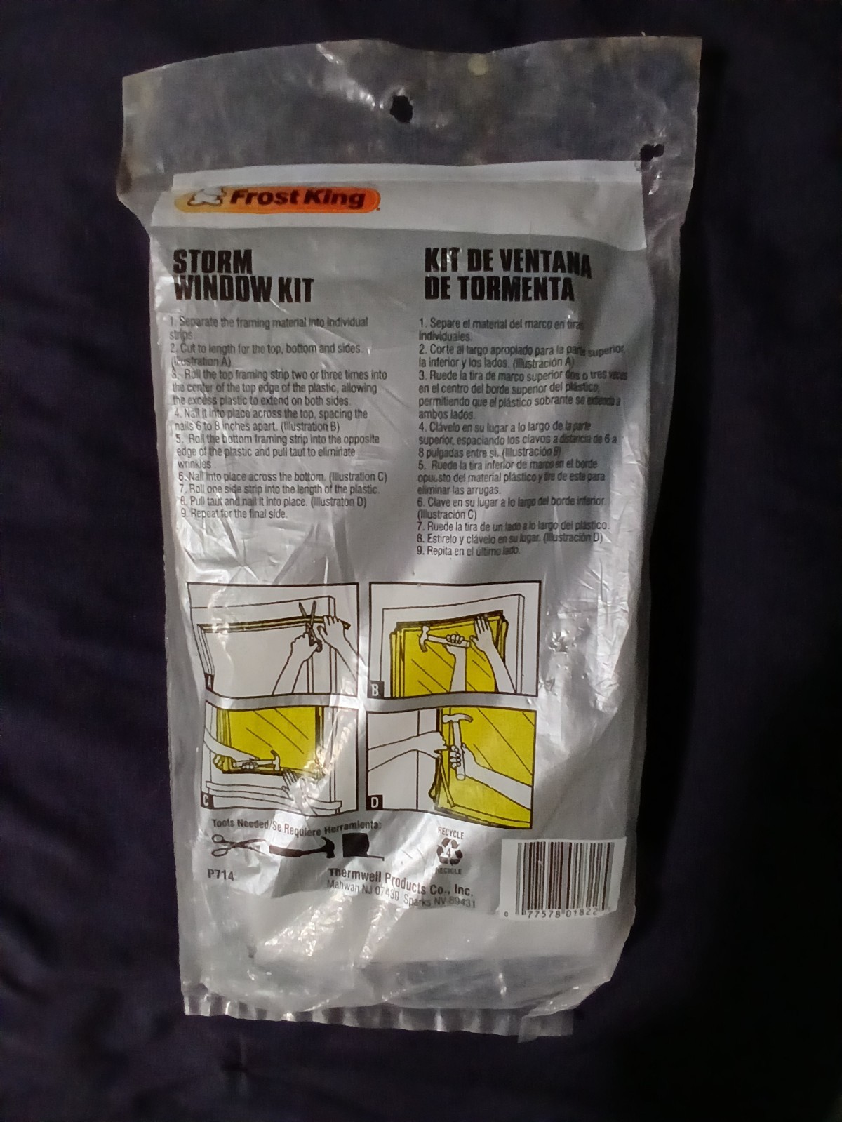 Frost King InsulatingWindow Kit – 4 Pack – 3ft. x 6ft. – New, Sealed Pack 3.99