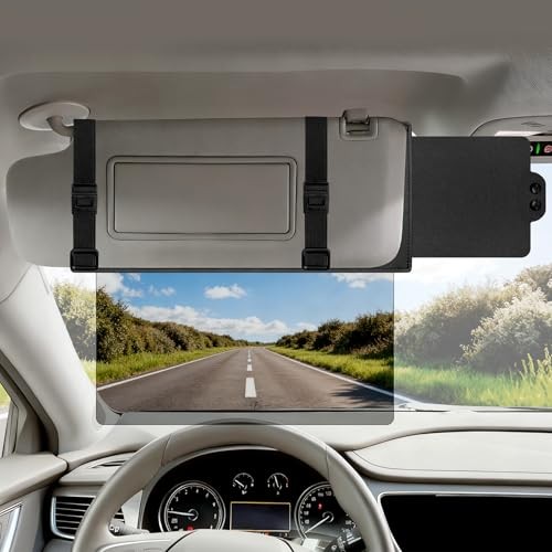 Sun Visor Extender for Car (Polarized, UV400, PC Lens, Driver Side No Zipper