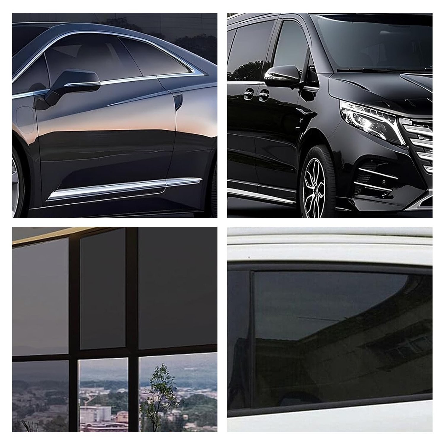 Sun Heat UV Blocking Window Privacy Film Multiple colors 0%/5%/15%/20% VLT