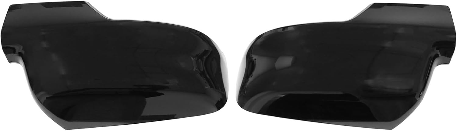 2Pcs Gloss Black Front Driver and Passenger Side Mirror Cover for Ram 1500