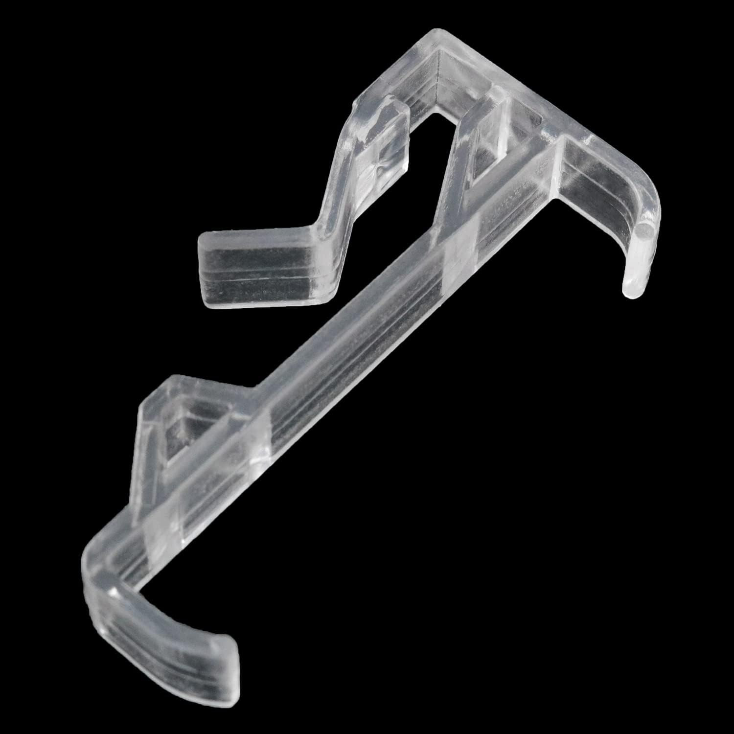 10PCS Blinds Clear Plastic Curtain Clips, Valance Clips for High Profile Blin…