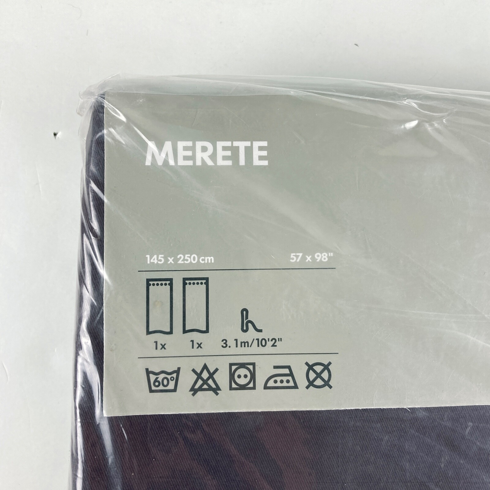 IKEA Merete Curtain Panels Brown 57×98 (New)