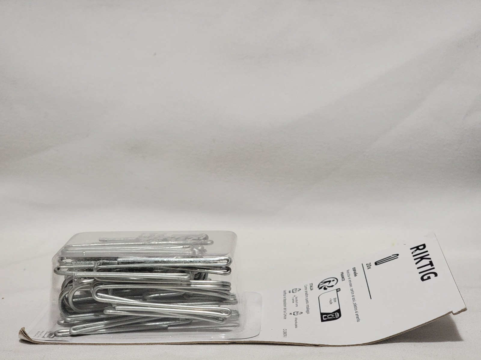 NEW Ikea Riktig Curtain Hooks – 2 Packs of 20 (40 Hooks Total) SEALED 402.122.03