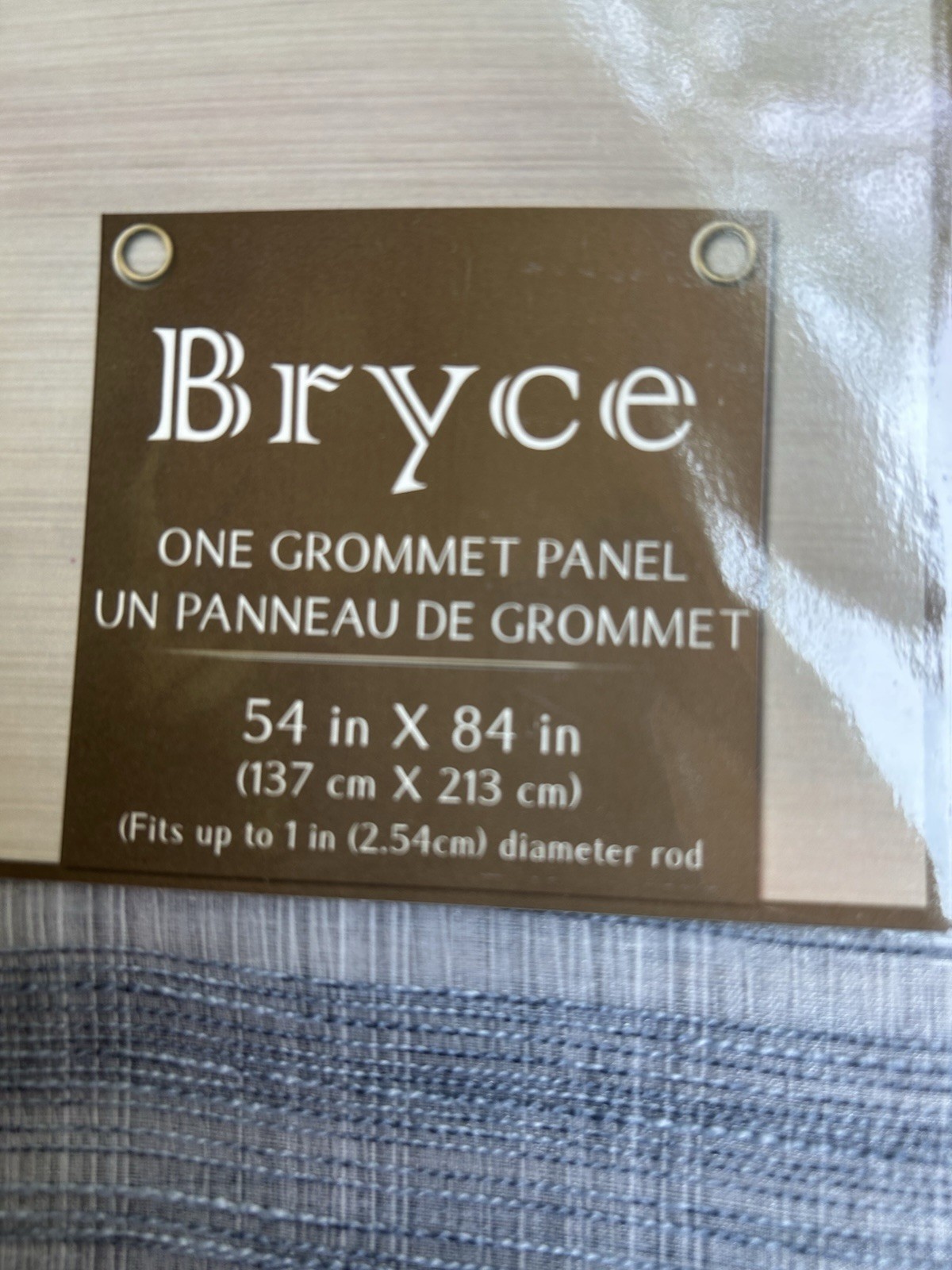Bryce Blue 2 Grommet Curtain Panels New Open Box Sheer 54 X 84 Ea