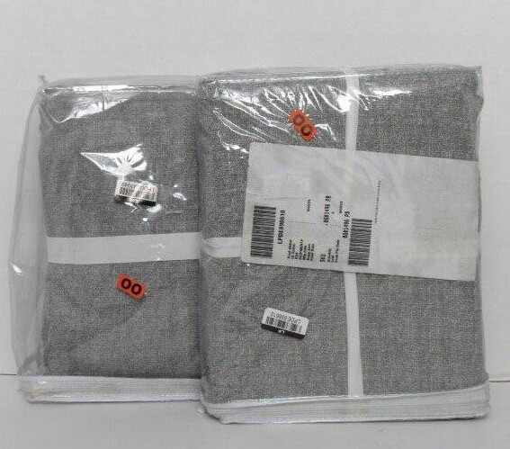 Pottery Barn Broadway Curtains 2-Sets/2, 4 Panels 50″ x 108″ Unlined Gray NWT
