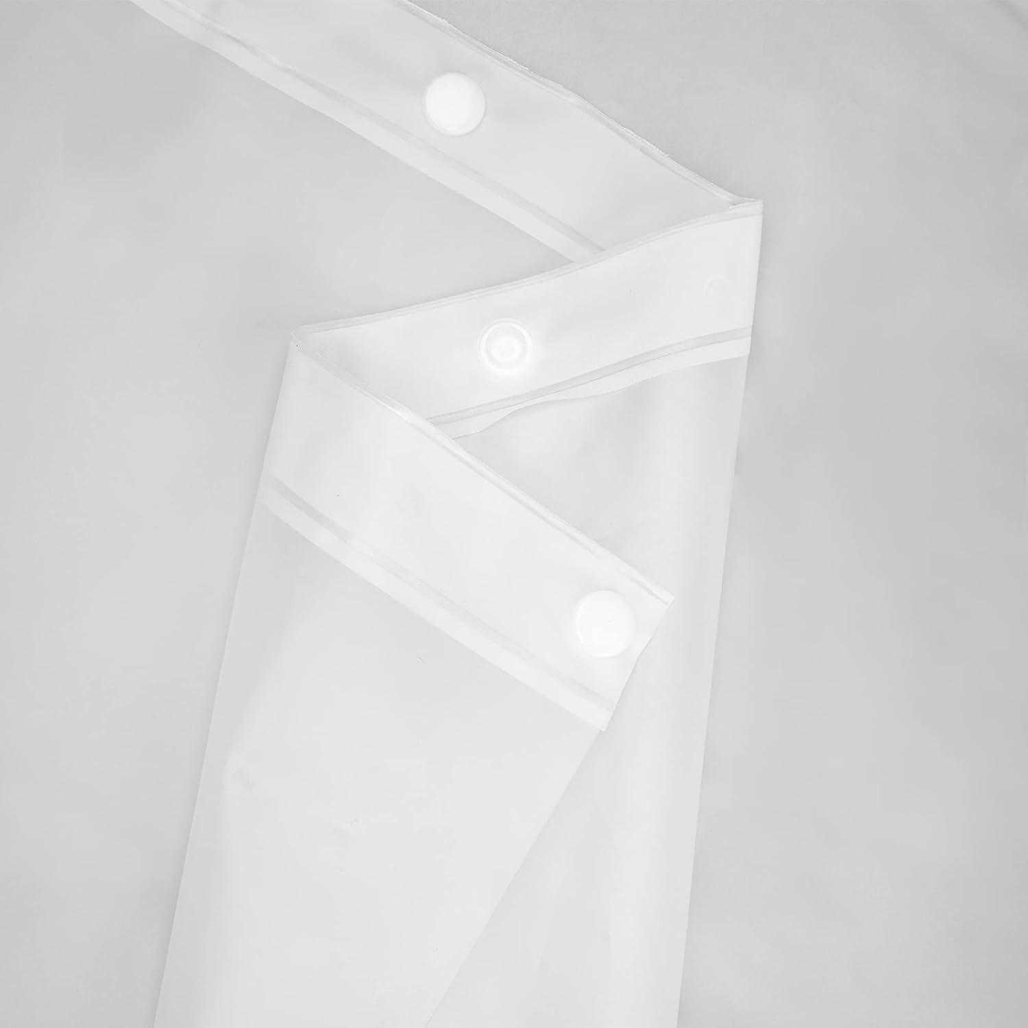 River Dream Plastic(PEVA) Snap in Shower 71″W x 74″L (Pack of 1), White
