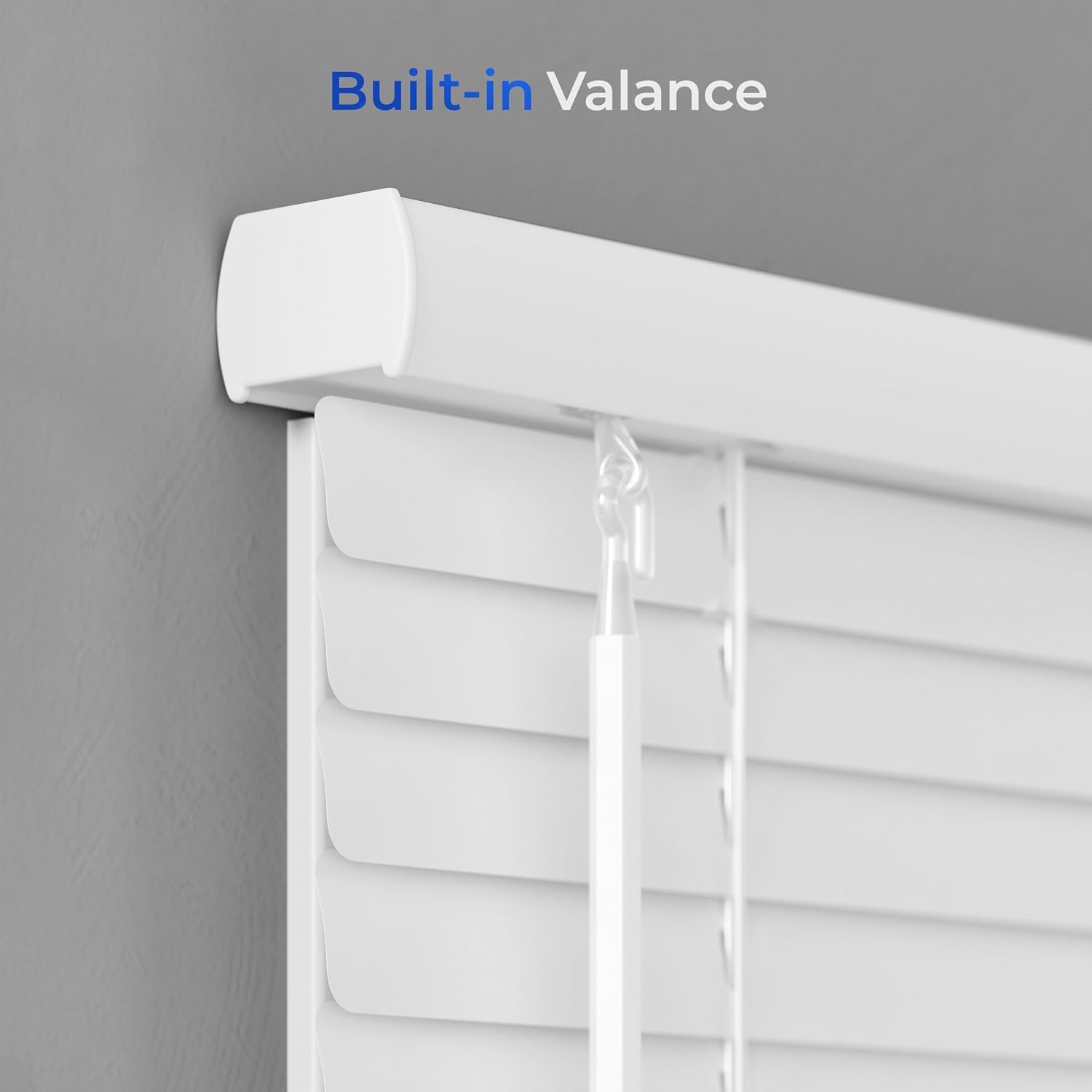 Cordless Aluminum Mini Blind – 71.5″ W x 60″ L – White, Premium Duty 1″ Metal