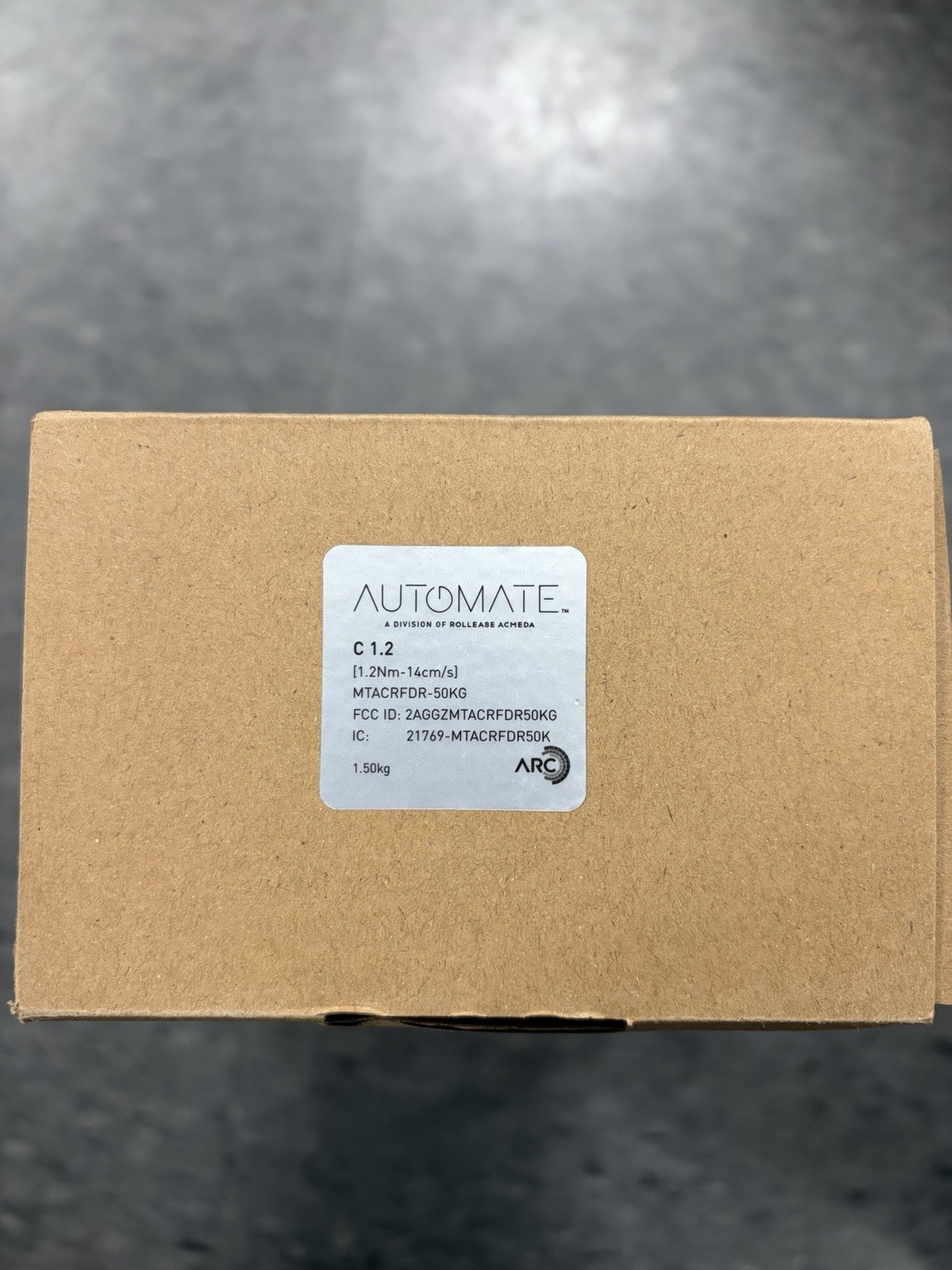 Automate C 1.2 Motorized Roller Shade Motor White MTACRFDR-50KG