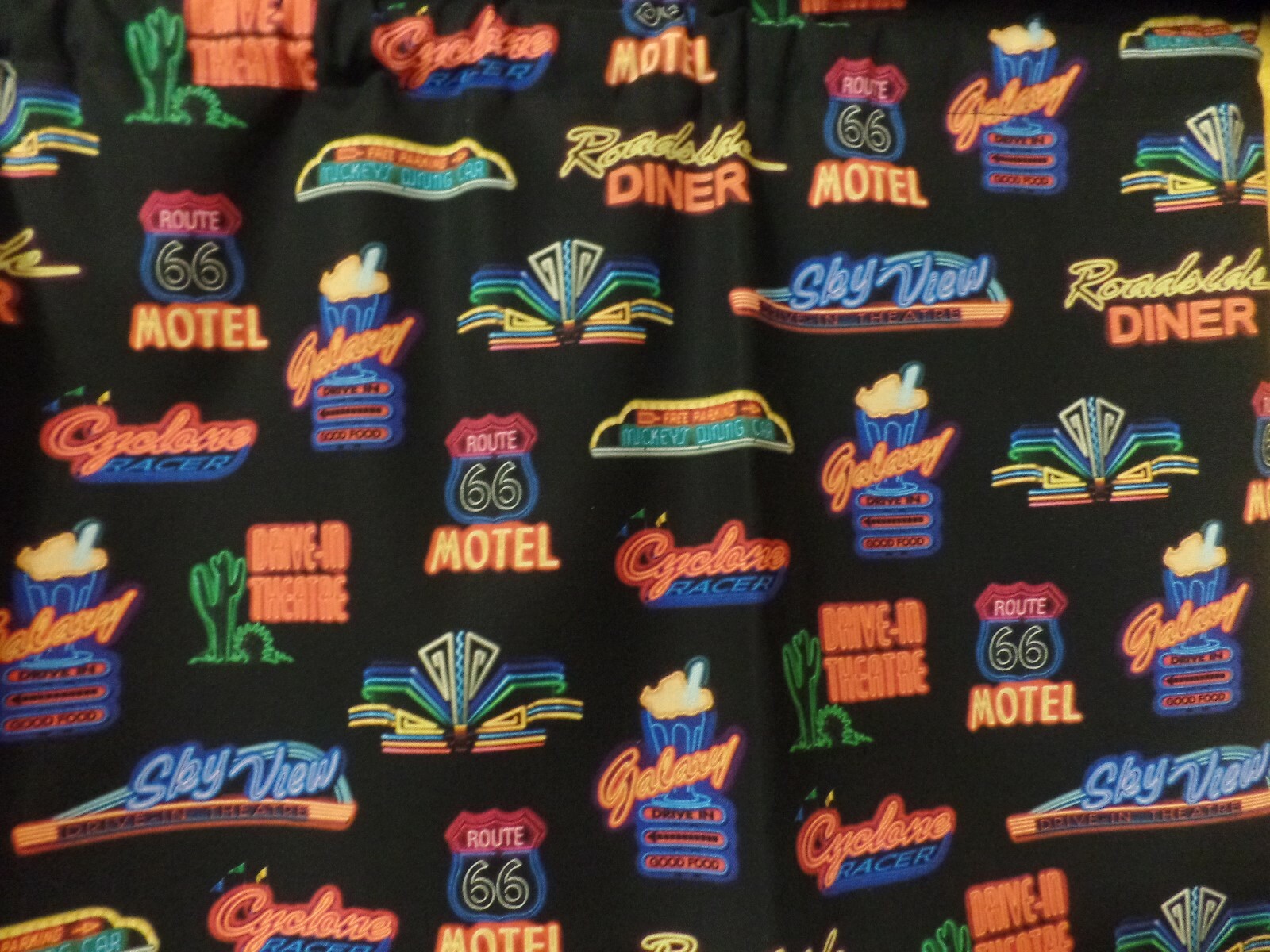 Retro 50’s NEON SIGNS, Motels, Drive-In Theatres, Food, Handmade Window VALANCE
