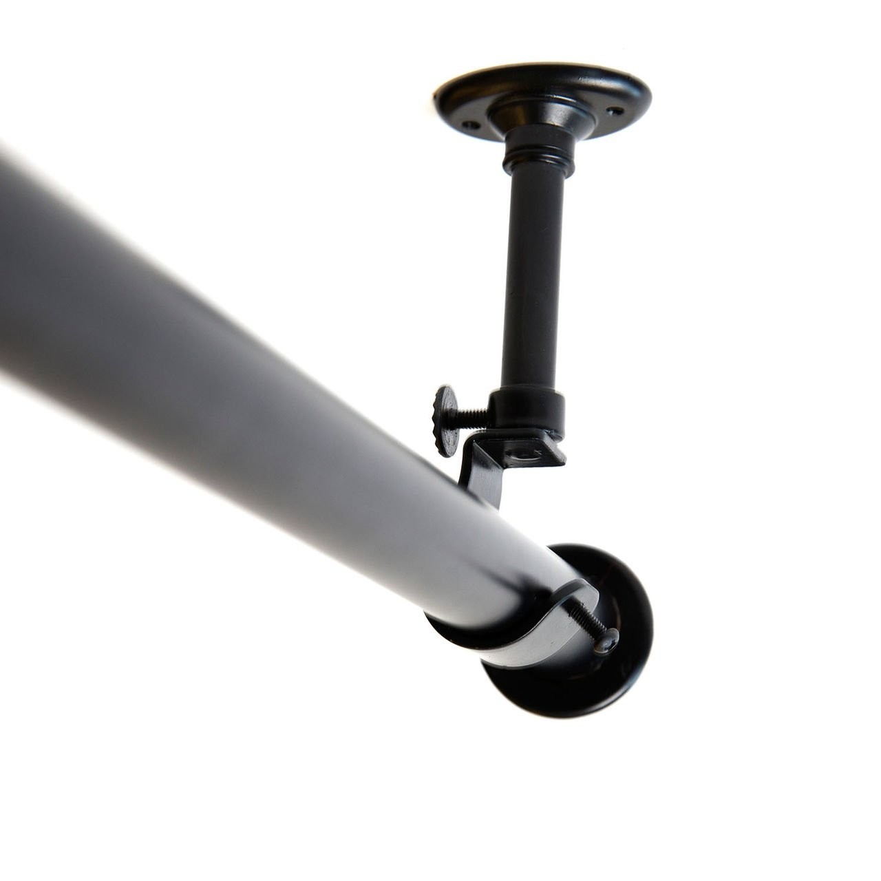 Ceiling Mount Rod – Heavy Duty Room Divider – Black