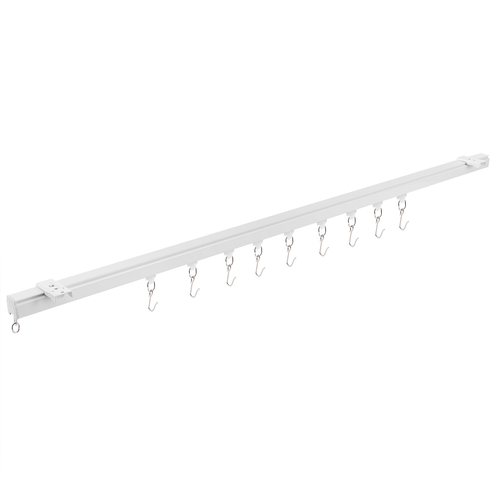 3-6ft Scalable Ceiling Curtain Track Ceiling Mounted Curtain Track Kit