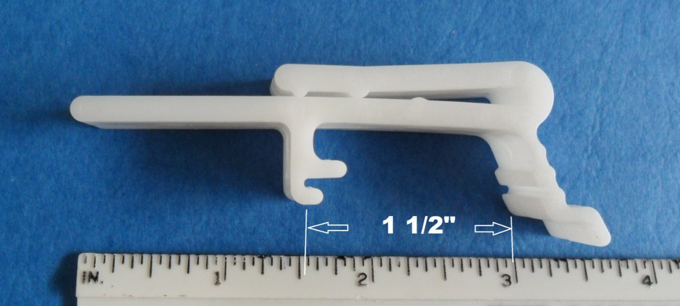 5 pcs Vertical Blind Dust Cover Valance Clip Holder Bracket Fits 1 1/2″ Rail