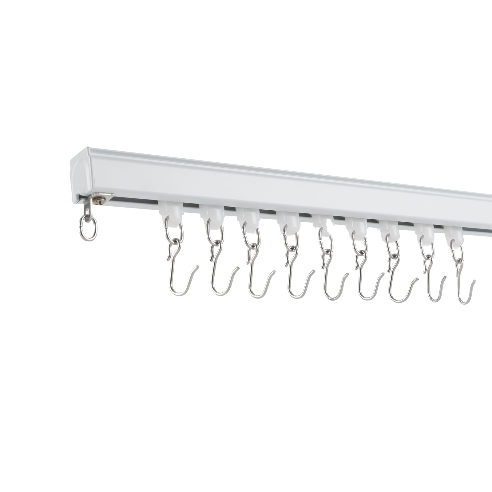 Track Kit With Roller Hooks Wall Mount Curtain Track 12ft-18ft Track System New