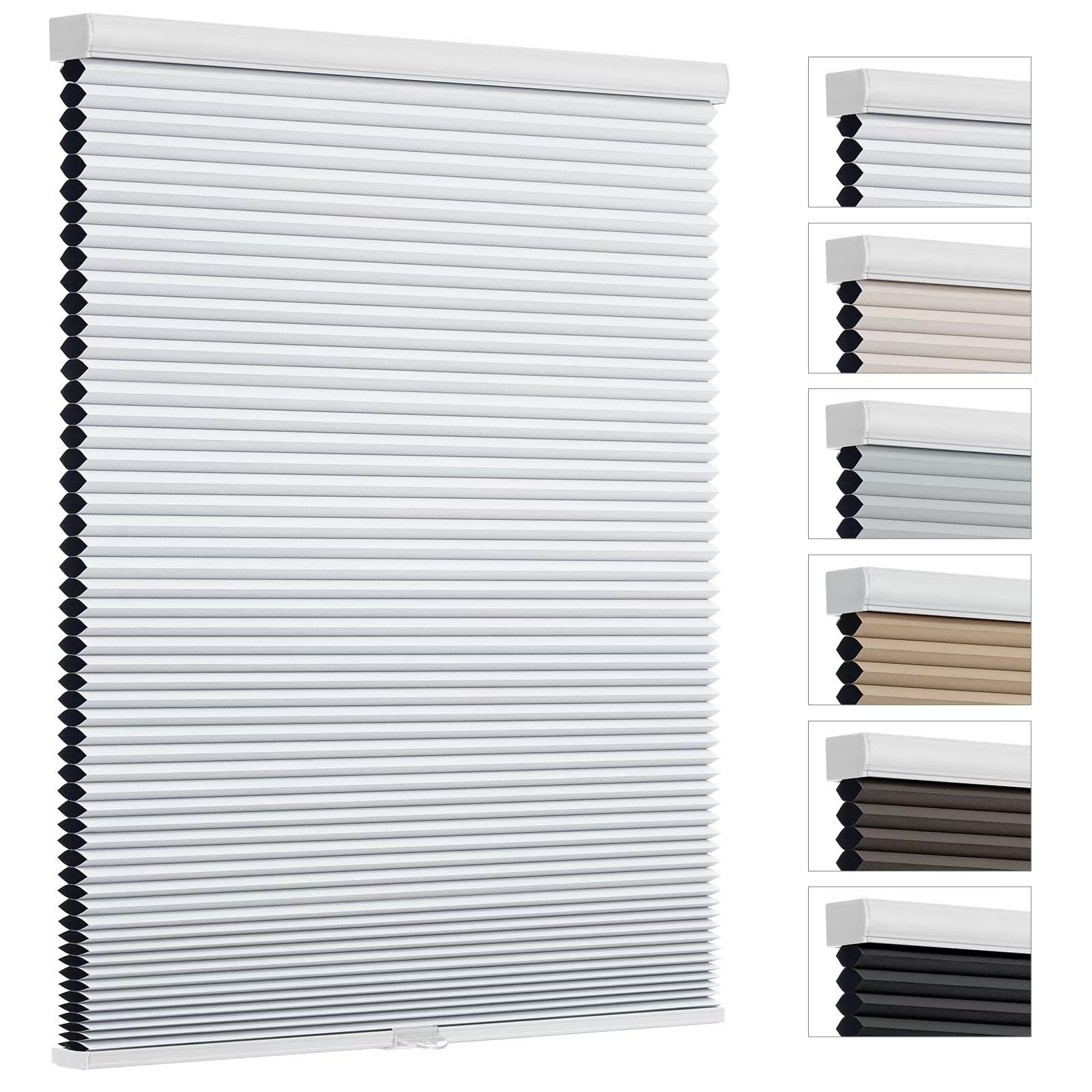 Cellular Blinds for Indoor Windows Doors Blackout Pull Down Shades Heat Light…