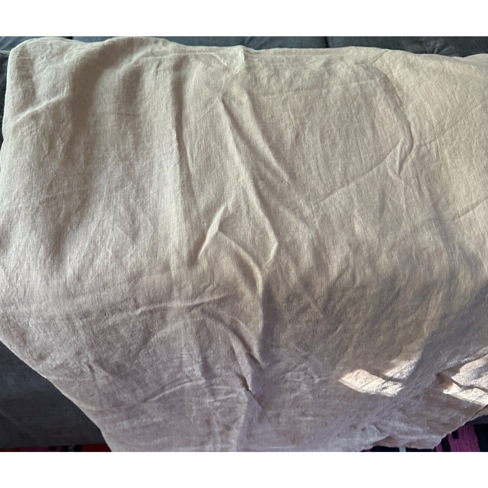 Pottery Barn Belgian Flax Linen 1 Single Drape Soft Lined 50×96” One Peach Blush