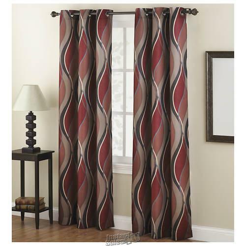 Intersect Grommet Chic Panel Pair Curtains Paprika 48W” x 84″L 100% Polyester