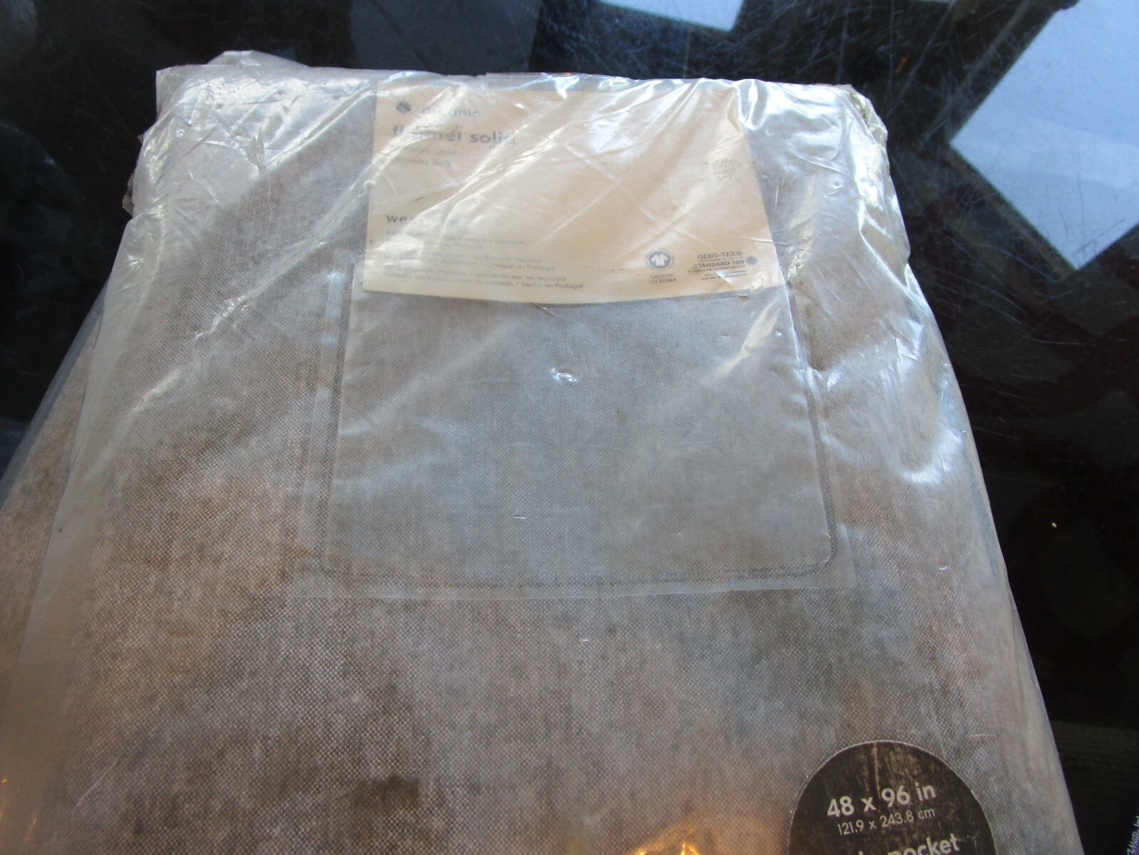 1 West elm solid flannel Curtain drape panel 48 96 charcoal New w tag