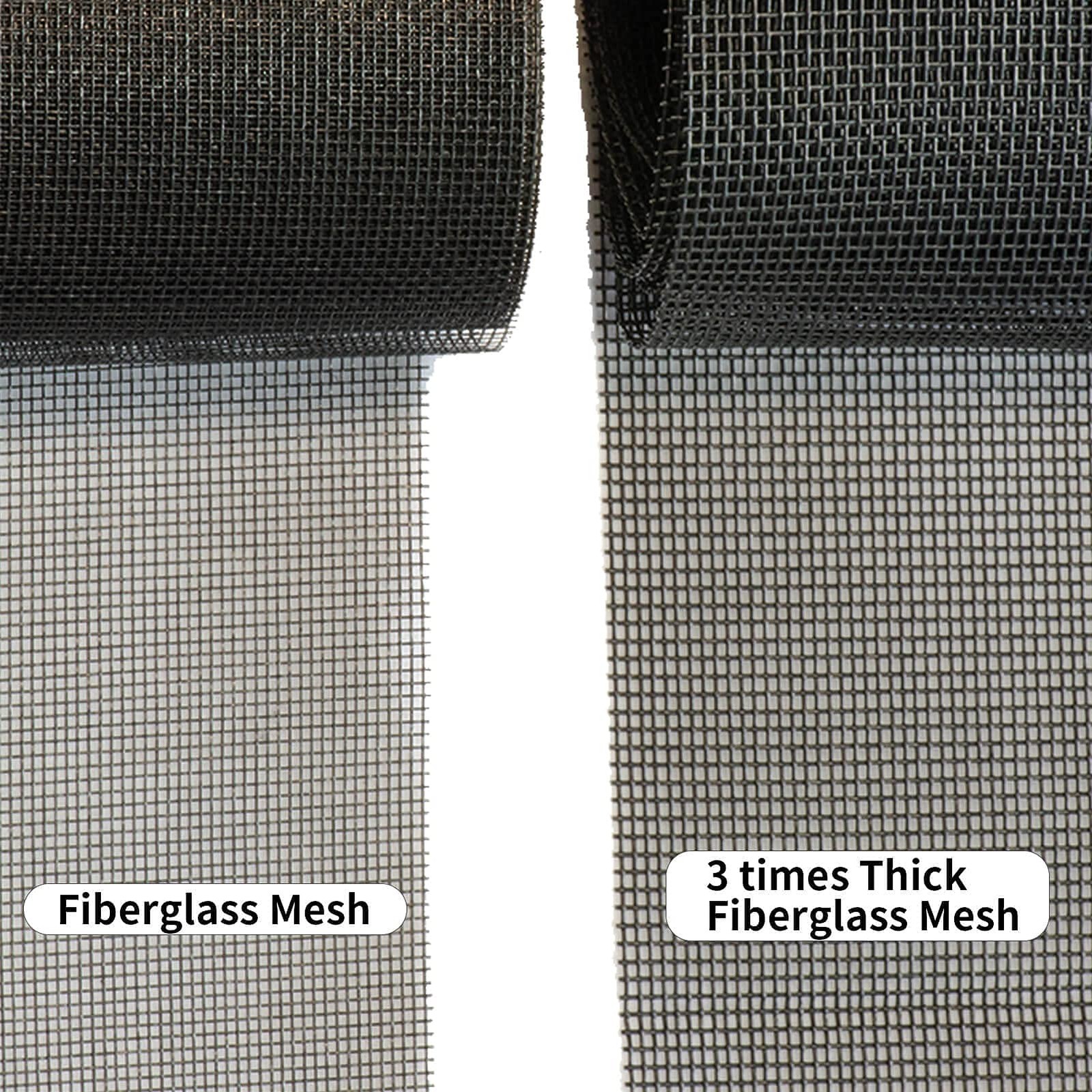 Tooltriz Pet Proof Window Screen Replacement 48″ x 100″ Fiberglass Mesh Patio
