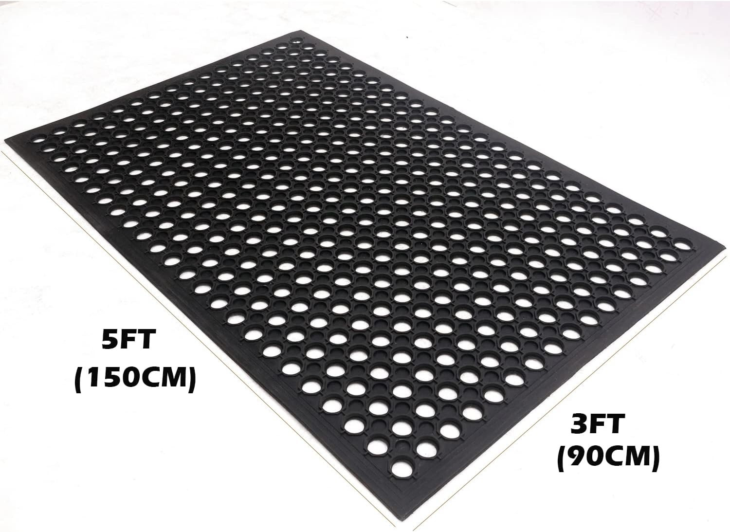 3X5Ft Rubber Floor Mat Commercial anti Fatigue Rubber Drainage Mat New Non Slip