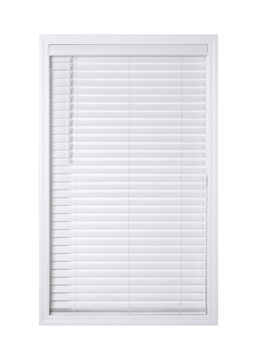2″ white faux wood window blinds 23″ x 48″ cordless – Better Homes and Gardens