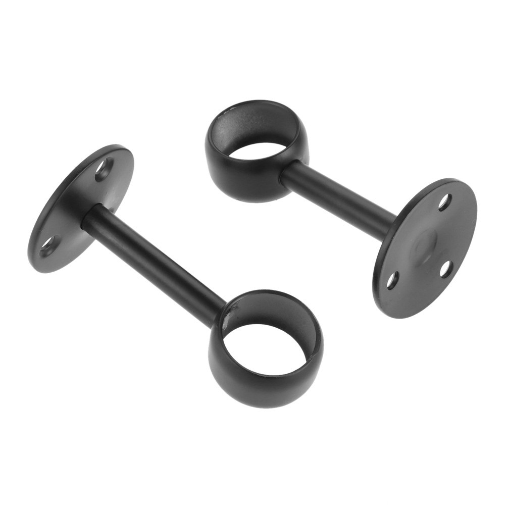 2Pcs Flange Rod Holder Closet Pole Socket Stainless Steel for tube Dia.16mm-32mm
