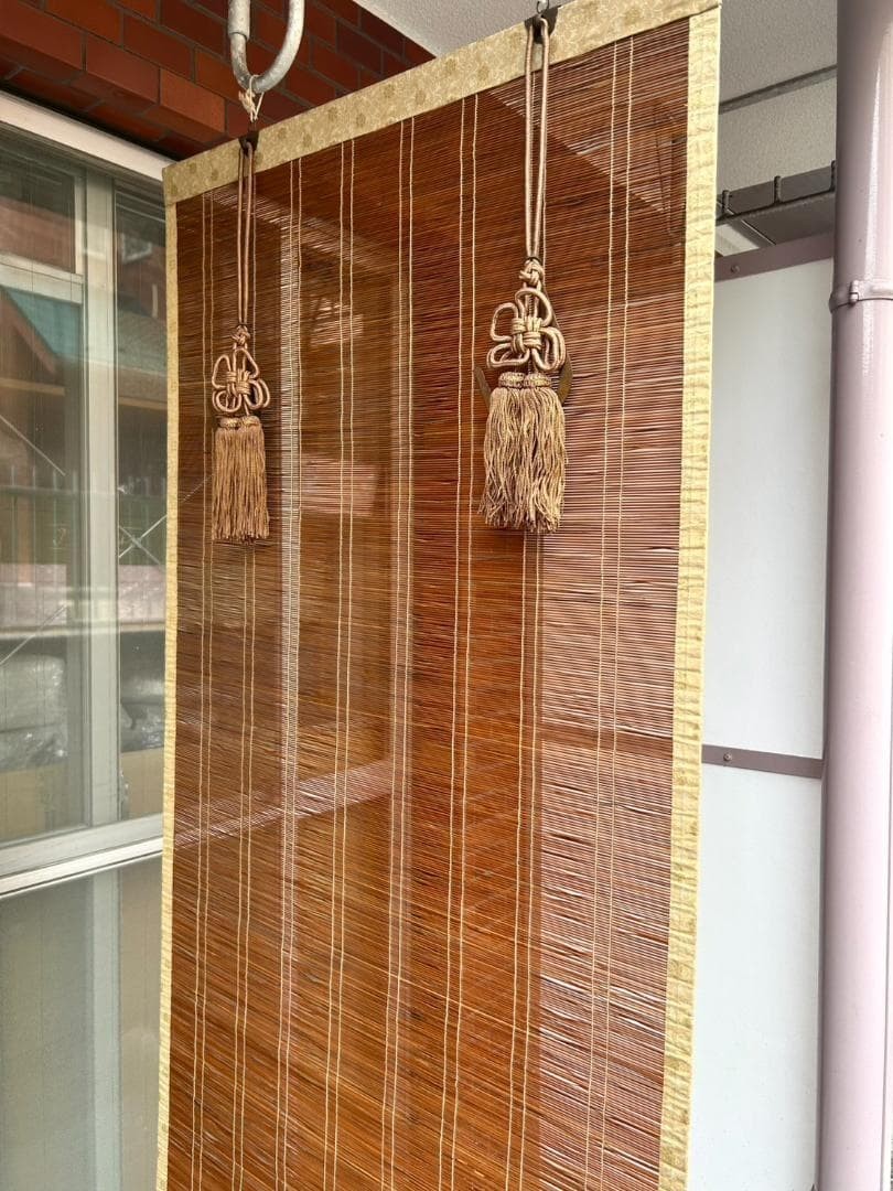 Japanese Bamboo Sudare Blind Zen Style Hanging Curtain Window Screen Tassel