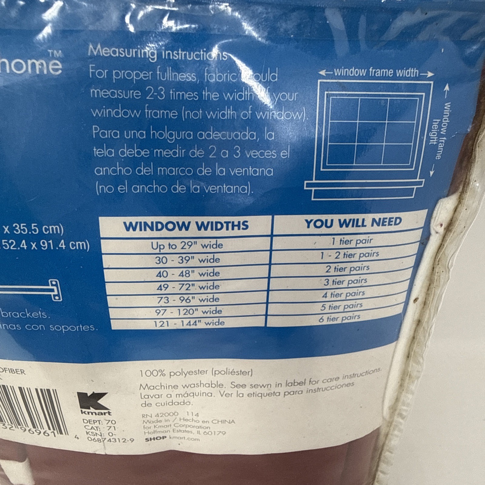 3 Piece Tier Set Kitchen Window Curtain Tiers and Valance Brick Red Microfiber