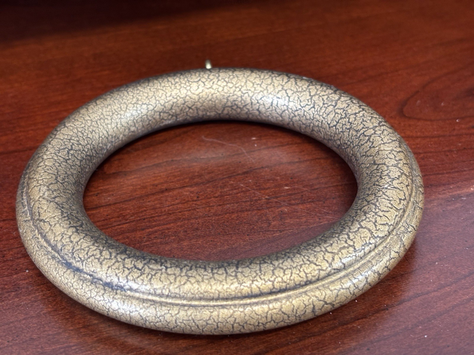 Lot of 27-Gold Curtain Drapery Rod Rings 5″ Diam Decorative-3-1/2″ Interior