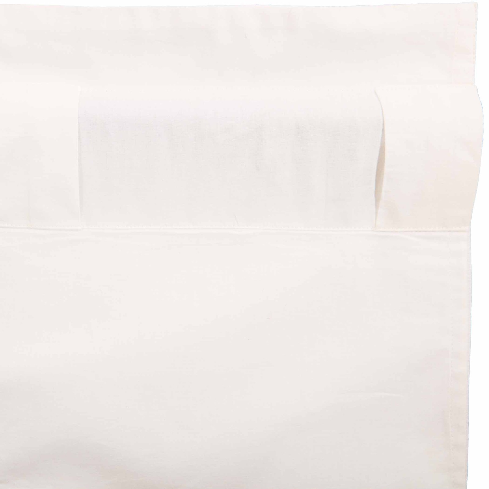 Farmhouse 24″x36″ Tier Pair Creme Rod Pocket Kitchen Window Curtains VHC Brands