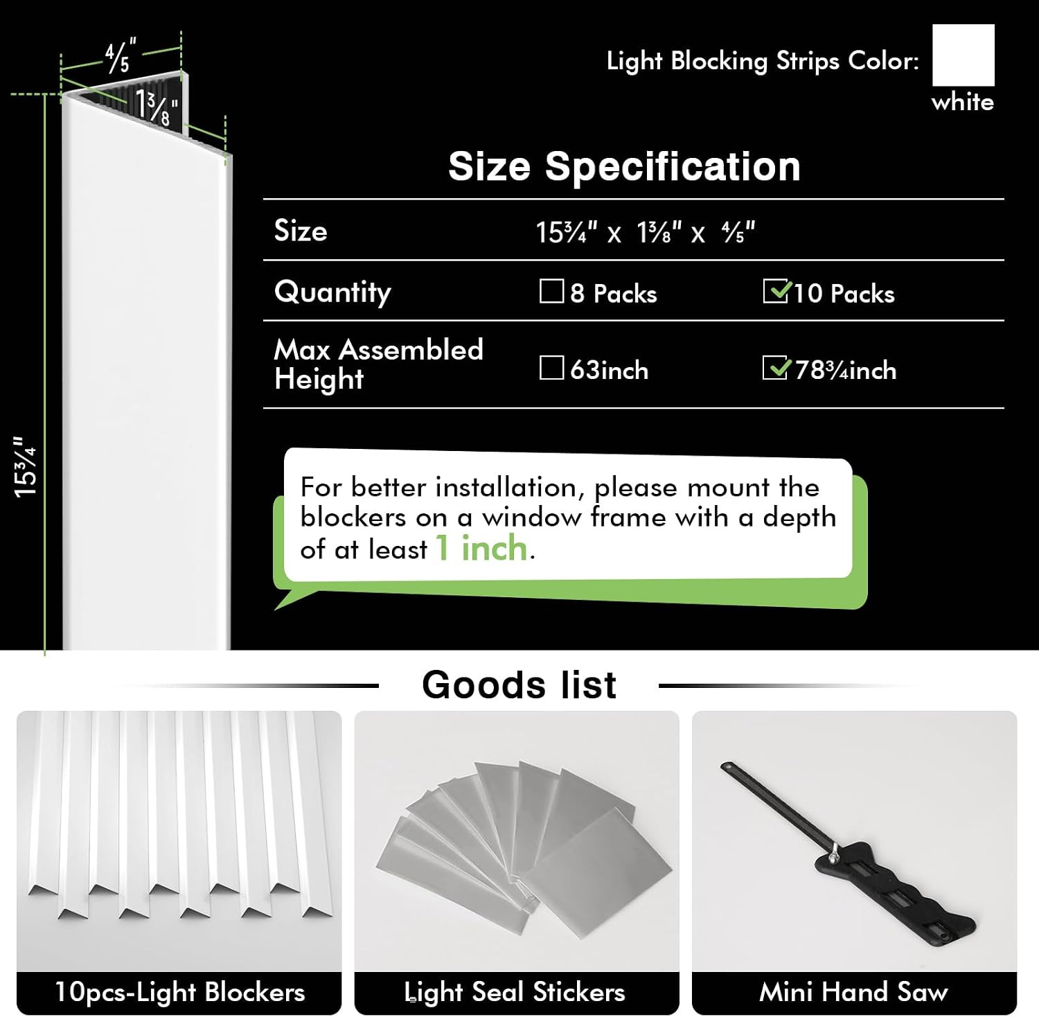 Light Blocking Strips, Self-Adhesive Light Blockers for Indoor Window Blinds & S