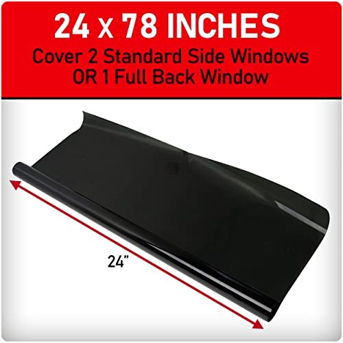 Black Magic 5044819 Midnight Black Extra Dark Tint Film, 2.5% 2.50% Select 2.5%