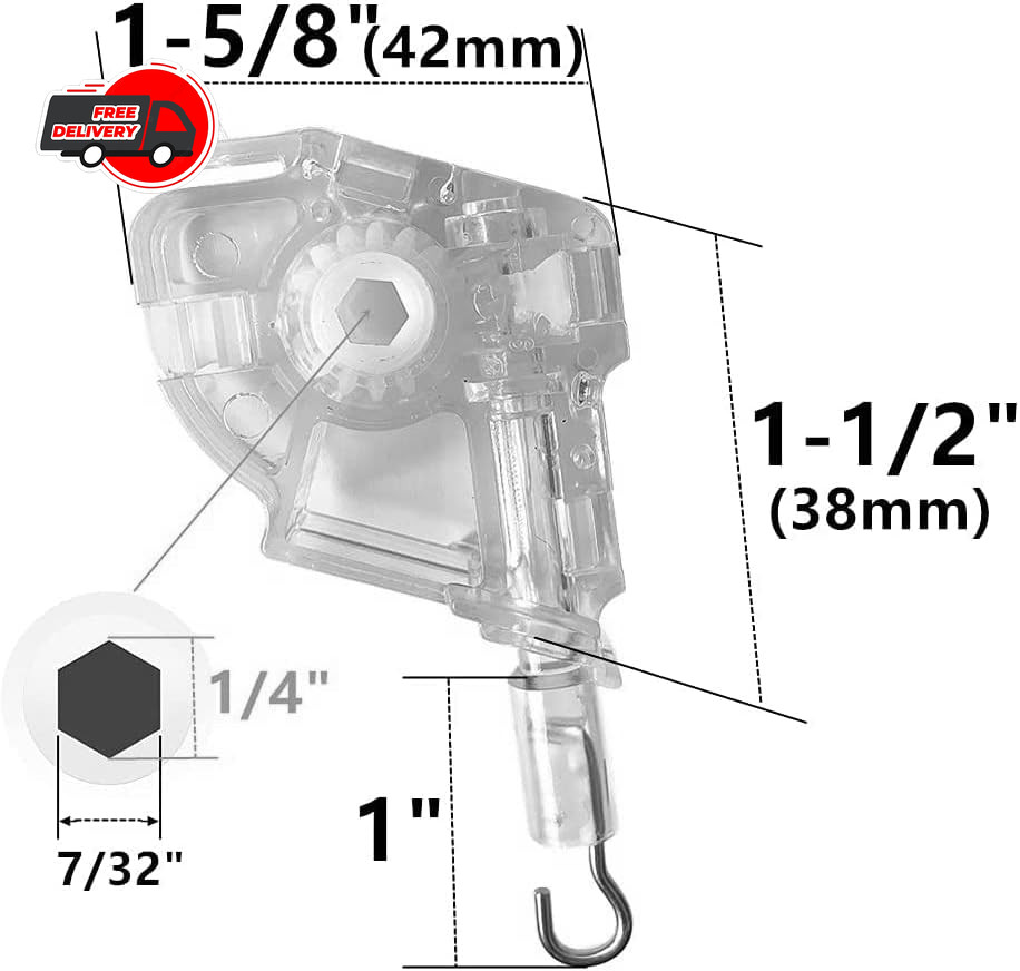 2pcs Tilt Mechanism Hook for 2 Low Profile Horizontal Blinds Wand Tilter New