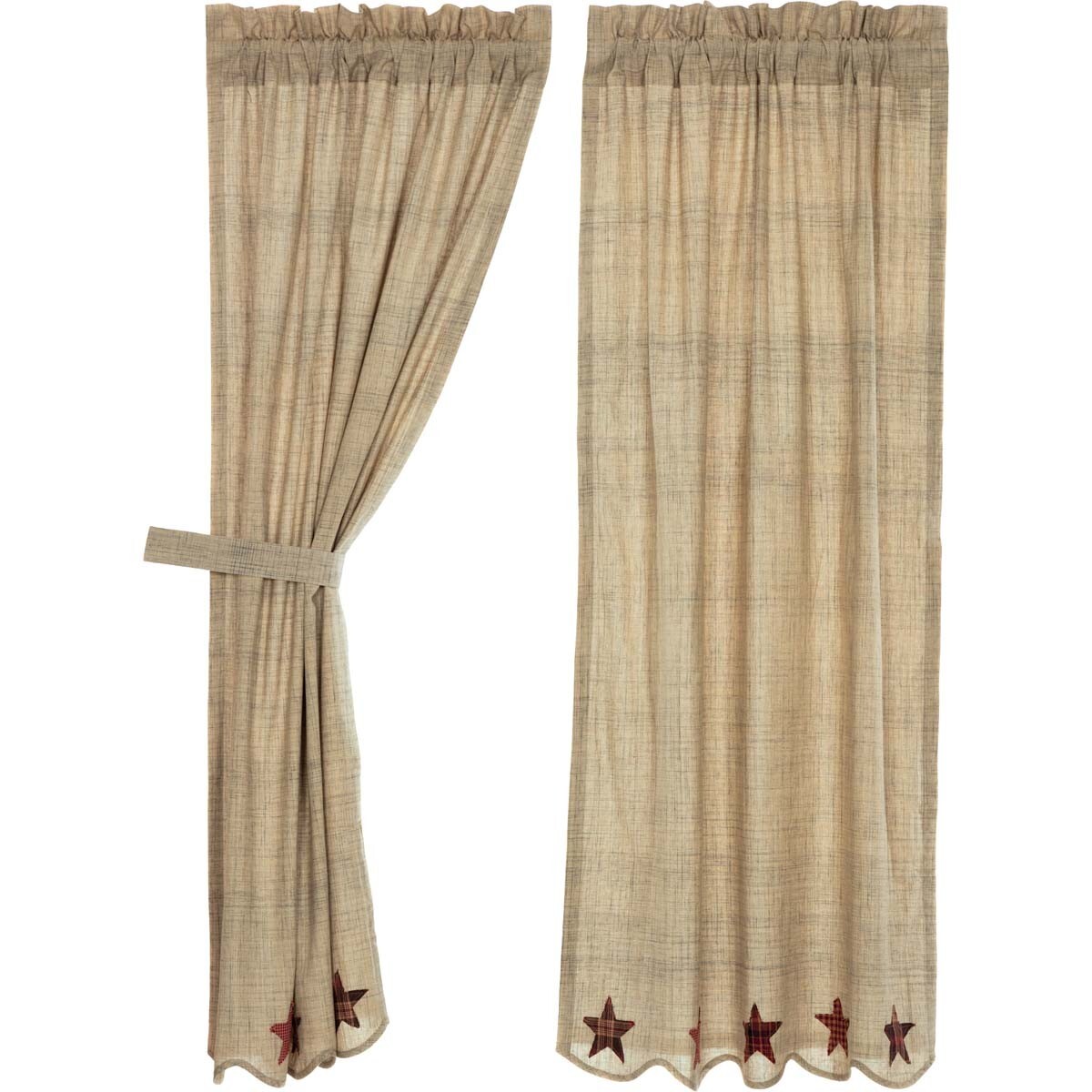 Abilene Star Short Panel Set of 2 63×36