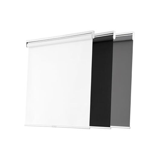 Blackout Roller Shades for Windows, Cordless Free-Stop Blinds 53″W x 72″H White