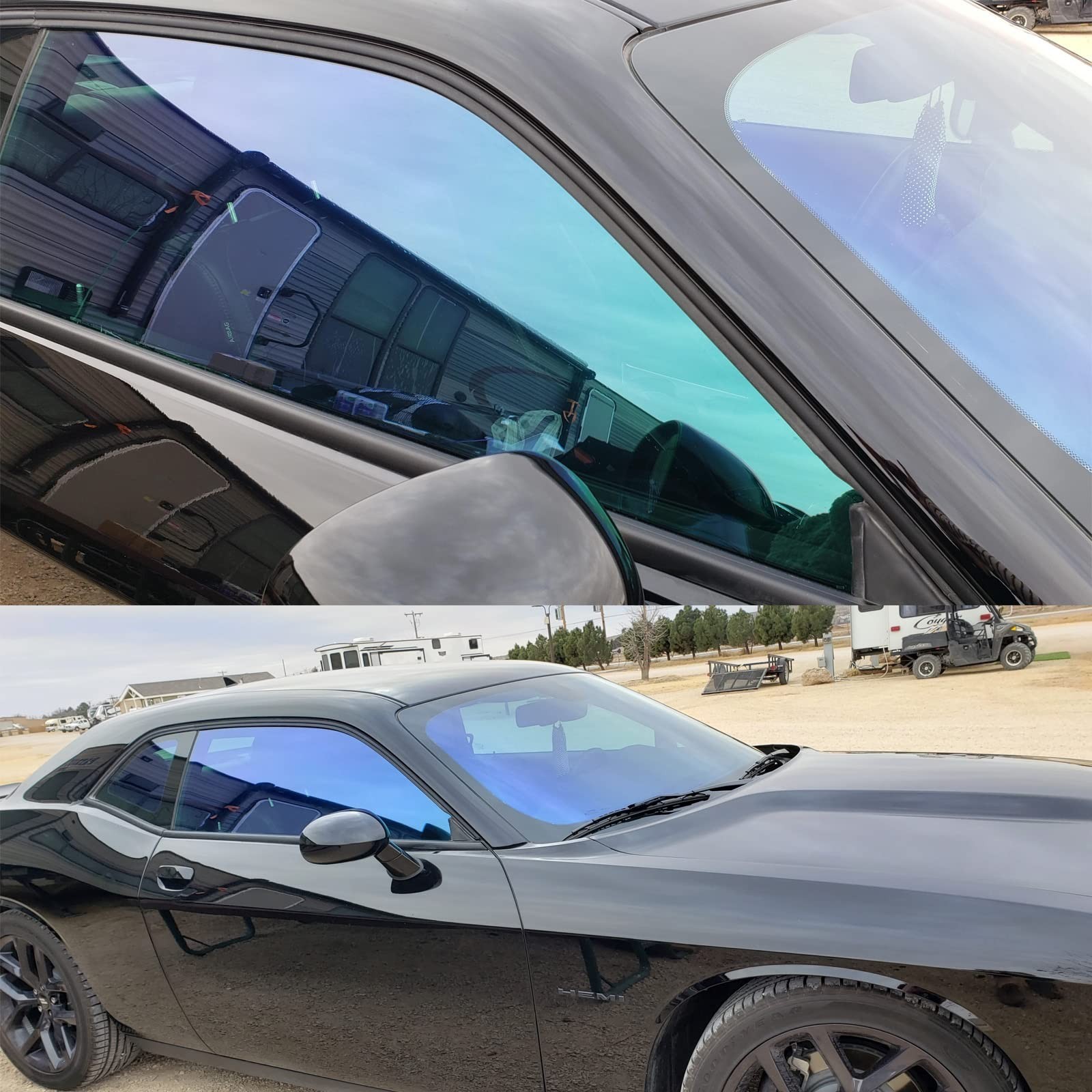 Dark Blue Car Window Tint Film – 65% VLT Solar Protection, Scratch Resistant, UV