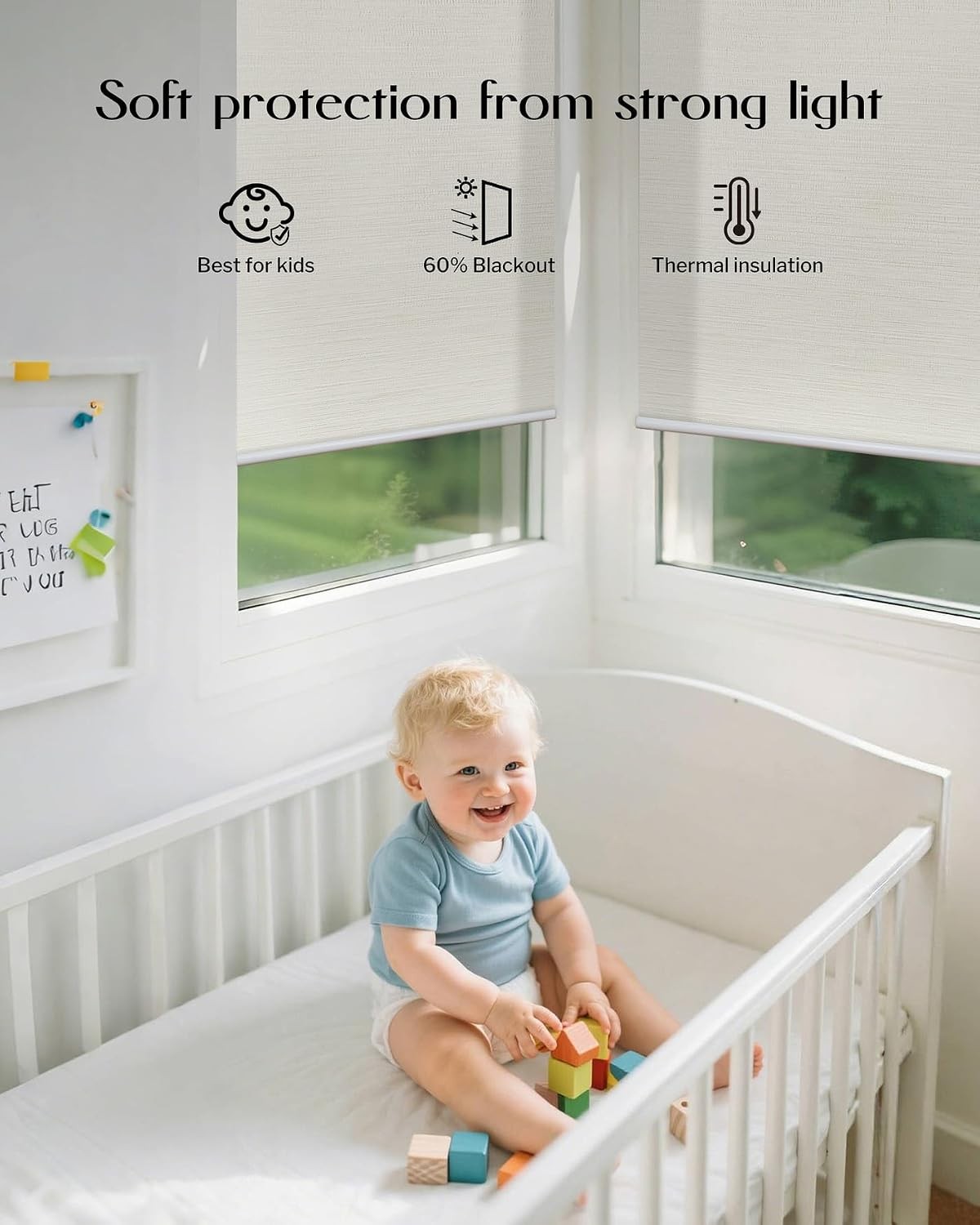 Motorized Blinds with Remote APP Control Light Filtering Roller Shades for