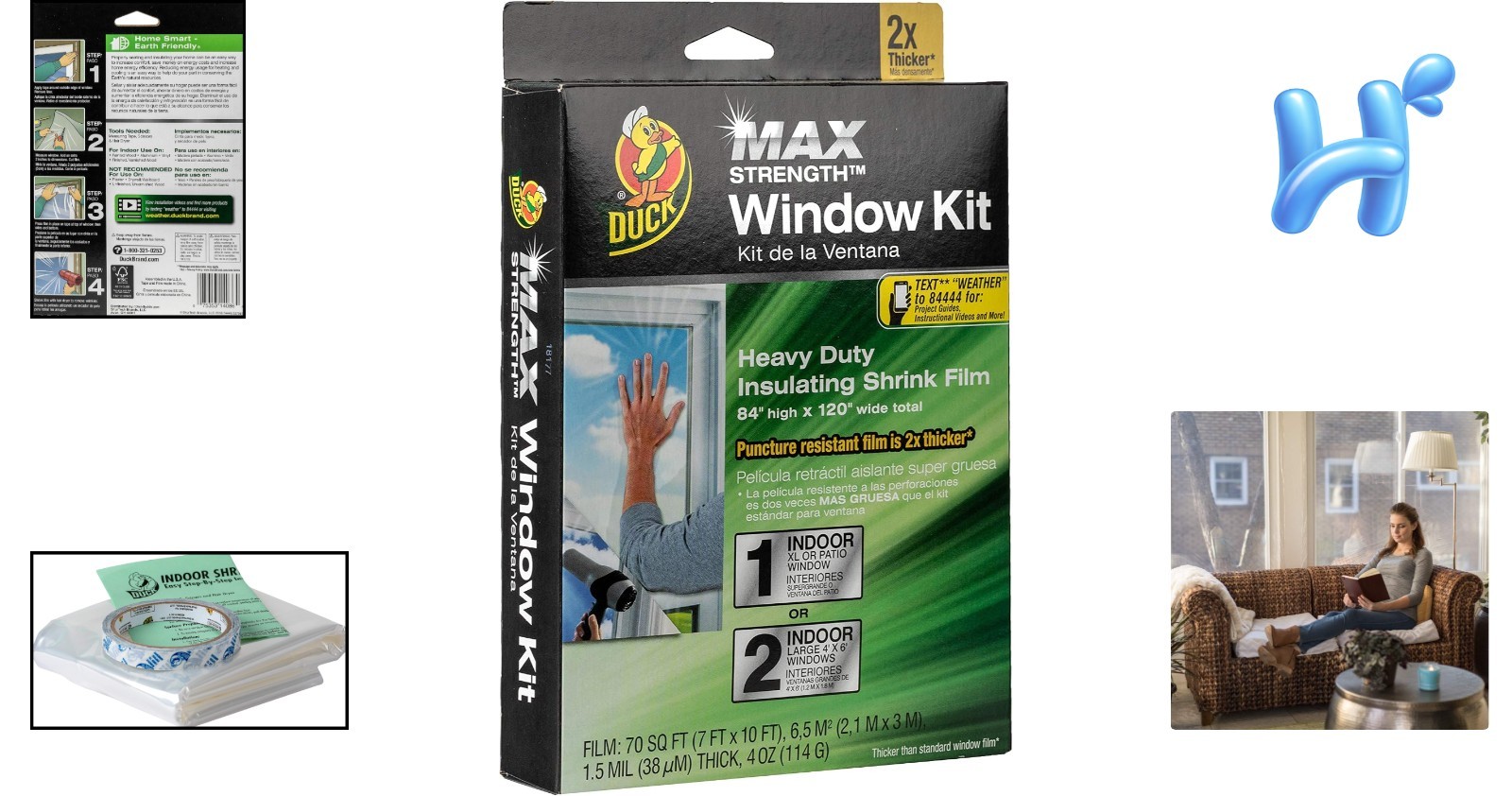 MAX Strength Heavy Duty Insulating Film 84″ x 120″ – Energy Efficient Solutions