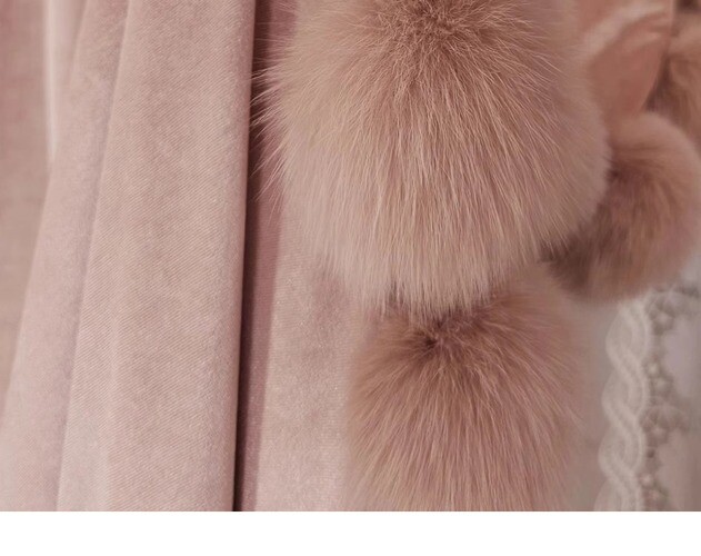 New French Luxury Velvet Curtains Room Princess High-end Villa Style Textured