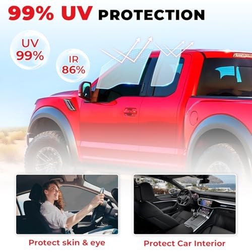 Car Window Tint Film-20% VLT Premium Cabon Tinting Roll | 24in x 15ft 20%vlt