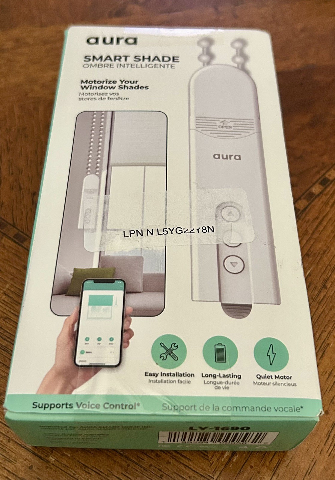 Aura Smart Shade Driver Motorize your Window Shade Model LV-1690 NEW
