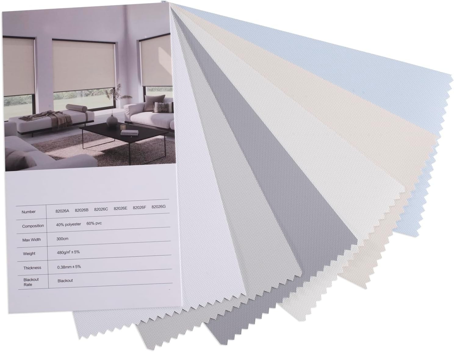 Zshine Motorized Blackout Window Blinds Customize Width (23-95 Inches) Remote