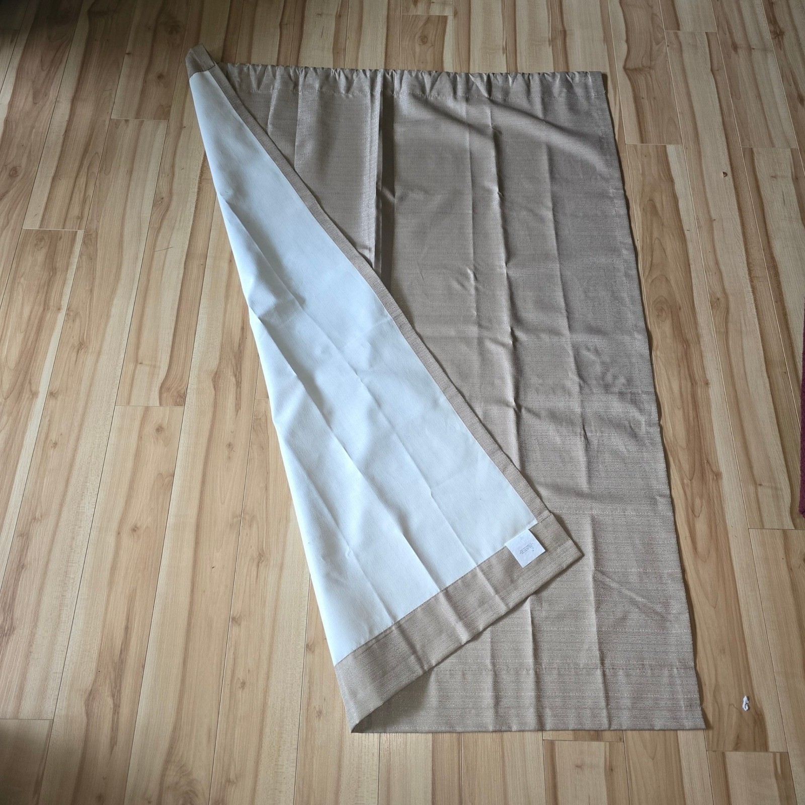Two Room Darkening Window Curtains Beige in Color 55″ x 41″ – 2 Available